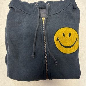 Aviator nation zip up navy hoodie. No print on the back. Size S.